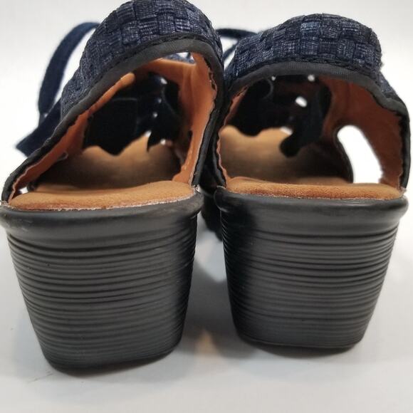 Bernie Mev Women's Marcelo Lace Up Wedge Sandals Shoes Blue Size 40 / 9 - Picture 5 of 8